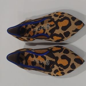 Rothy's Leopard Print Pointed Toe Flats